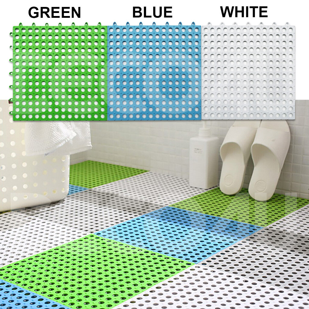 Anti Slip Splicing Floor Mat Toilet Shower Bathroom Joint Mat Rug