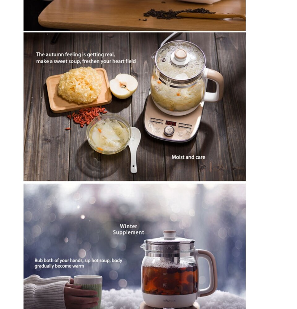 Bear health pot YSHA15W6 Electric Kettle 1.5L /highly BY CHEF DONG Olive PGMall