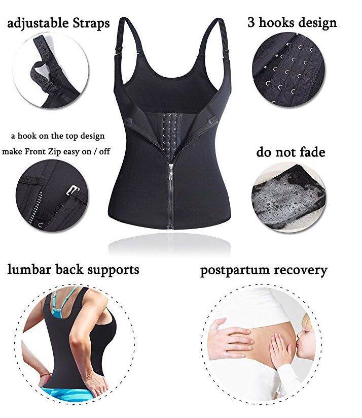 sauna zipper vest