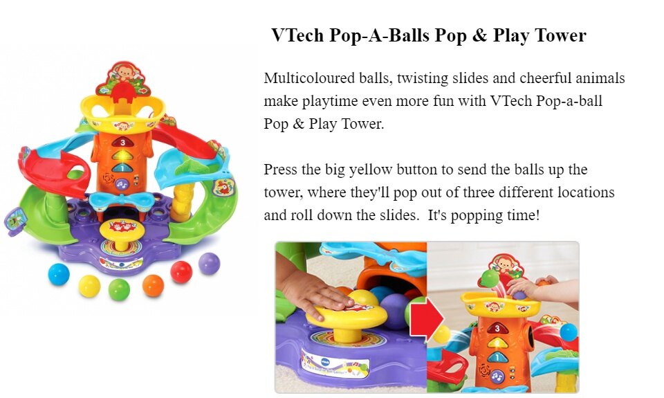 Happikiddo VTech Pop-A-Balls Pop \u0026 Play 