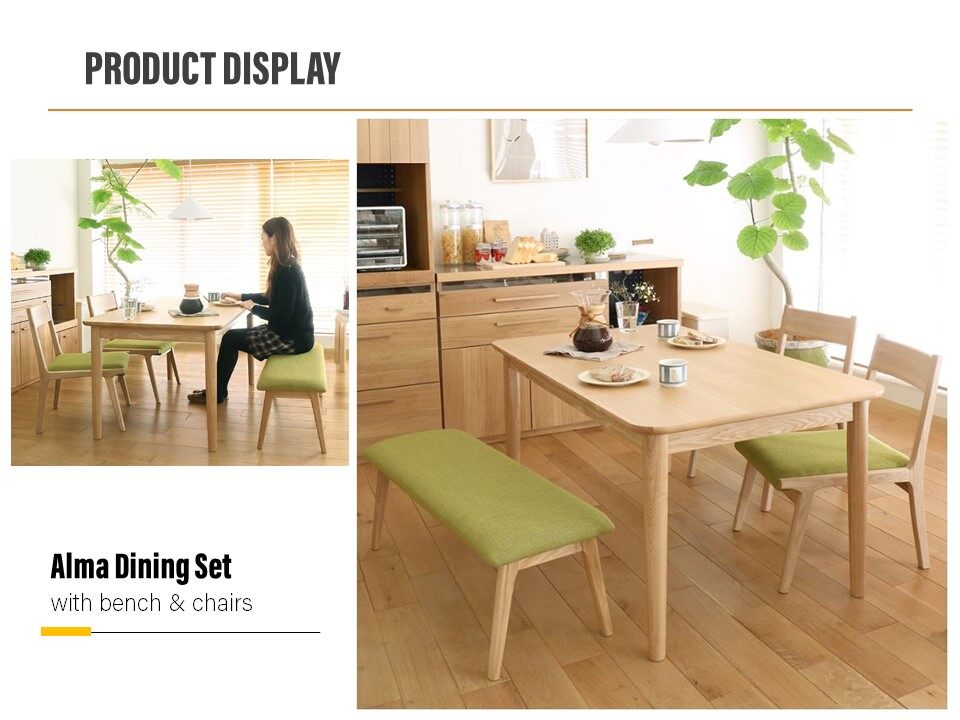 Like Bug 120 X 60 X 75 Cm Alma Japanese Style Solid Rubber Wood