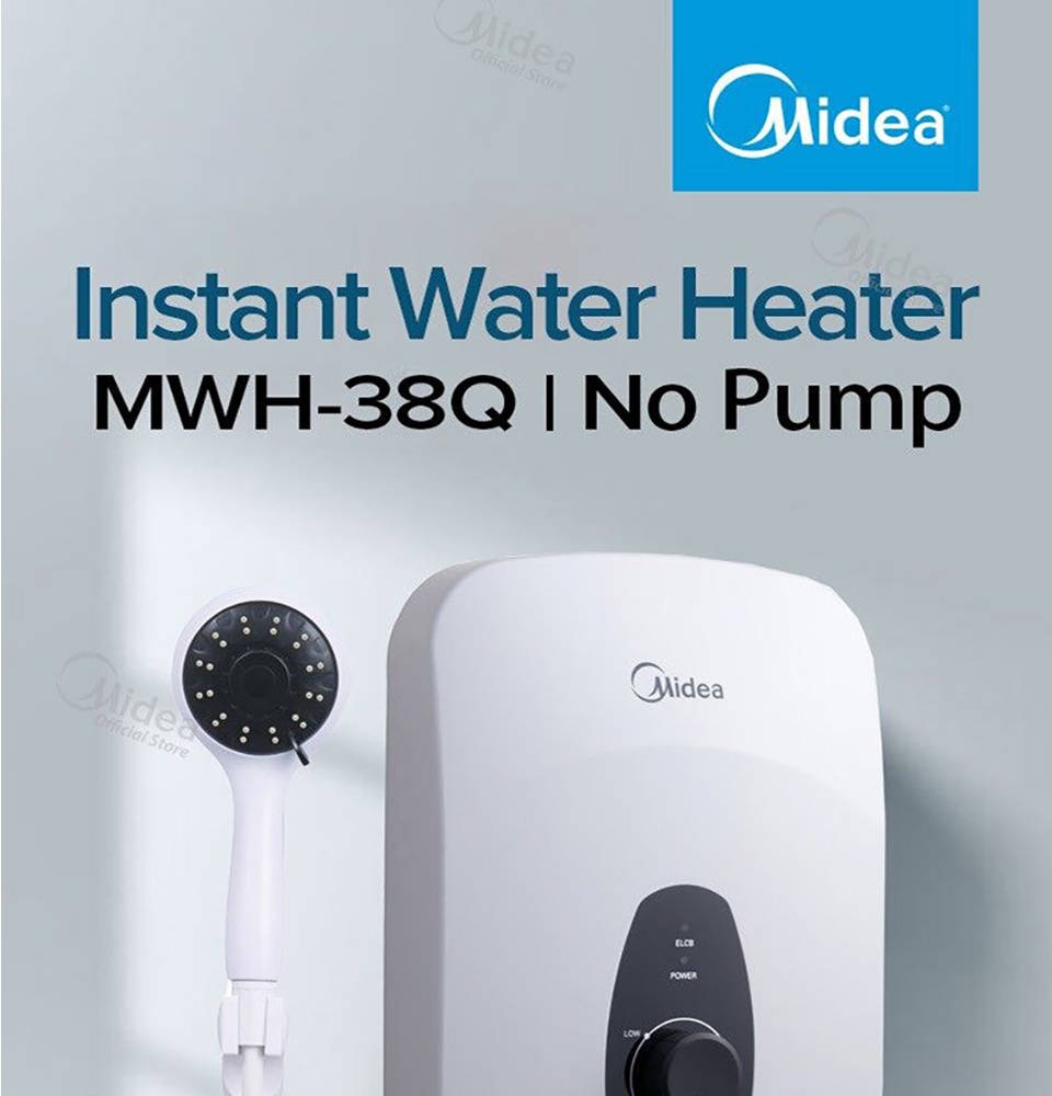 Midea MWH-38Q (Non Pump) Instant Water Heater 3800W Electric Water