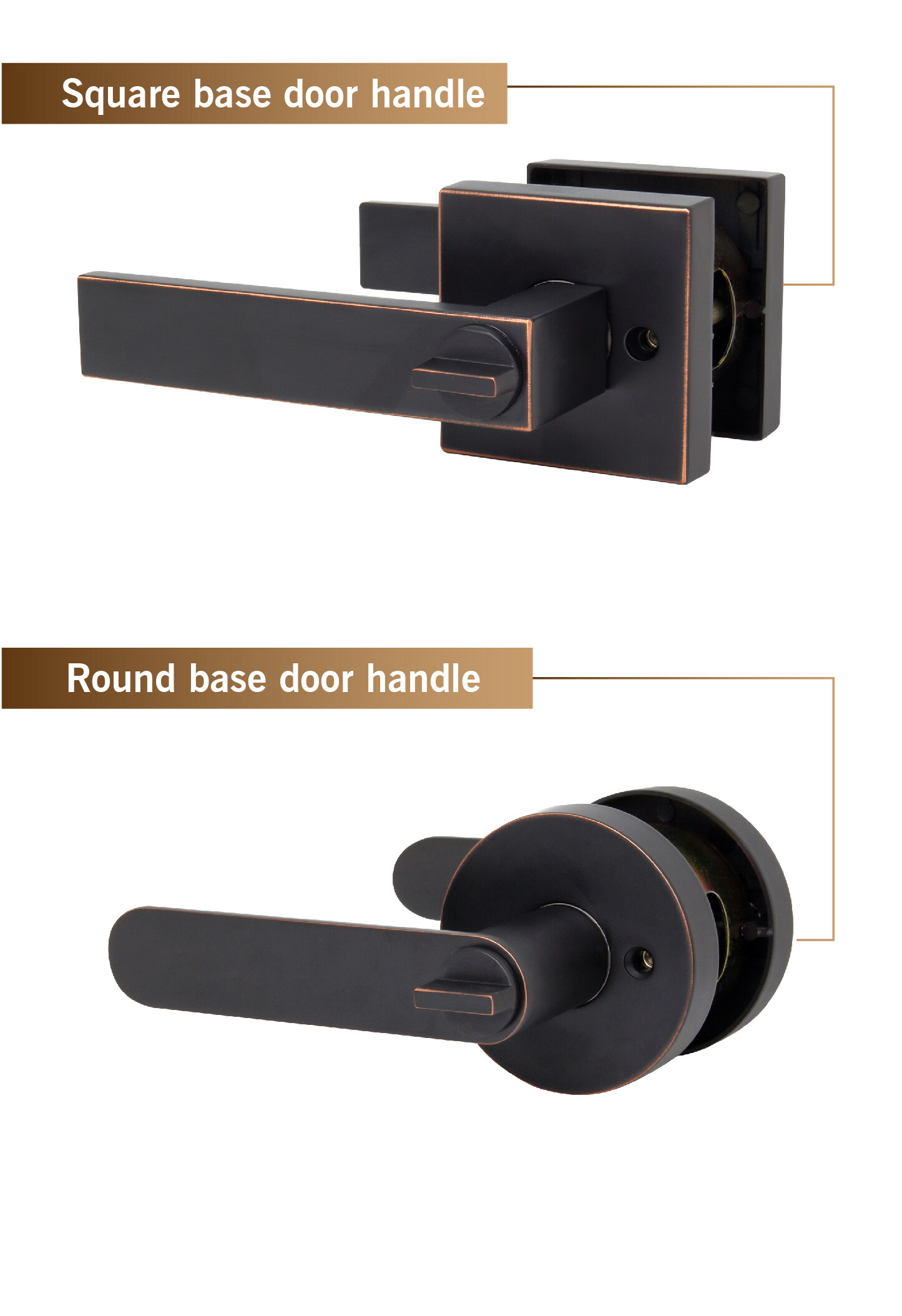 J Mall High Quality Keyed Exterior Lever Black Door Handle Lock
