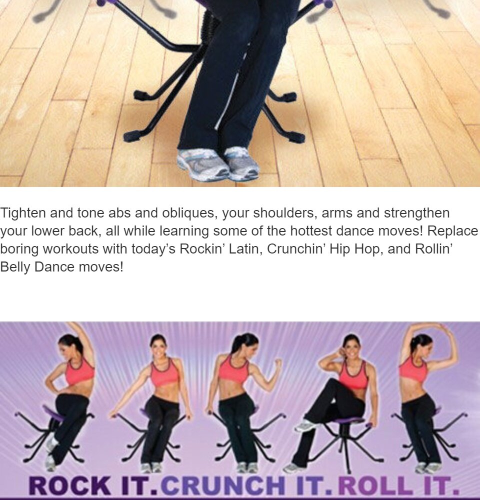 SellinCost Rhythm Rocker Exercise Chair Fat Burning Slimming Waist