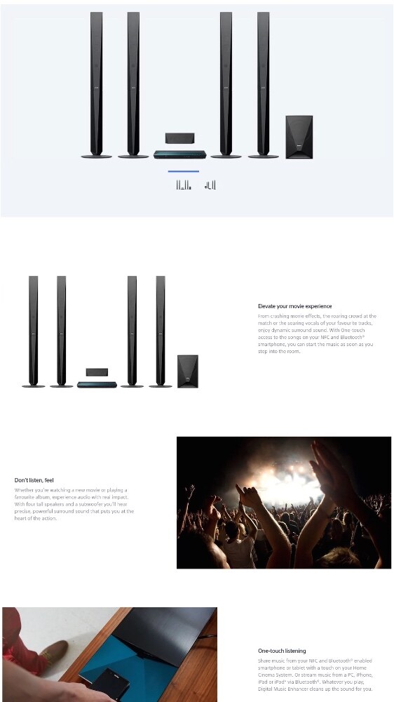 SONY BDV-E6100 3D Bluray Home Theatre System Lazada