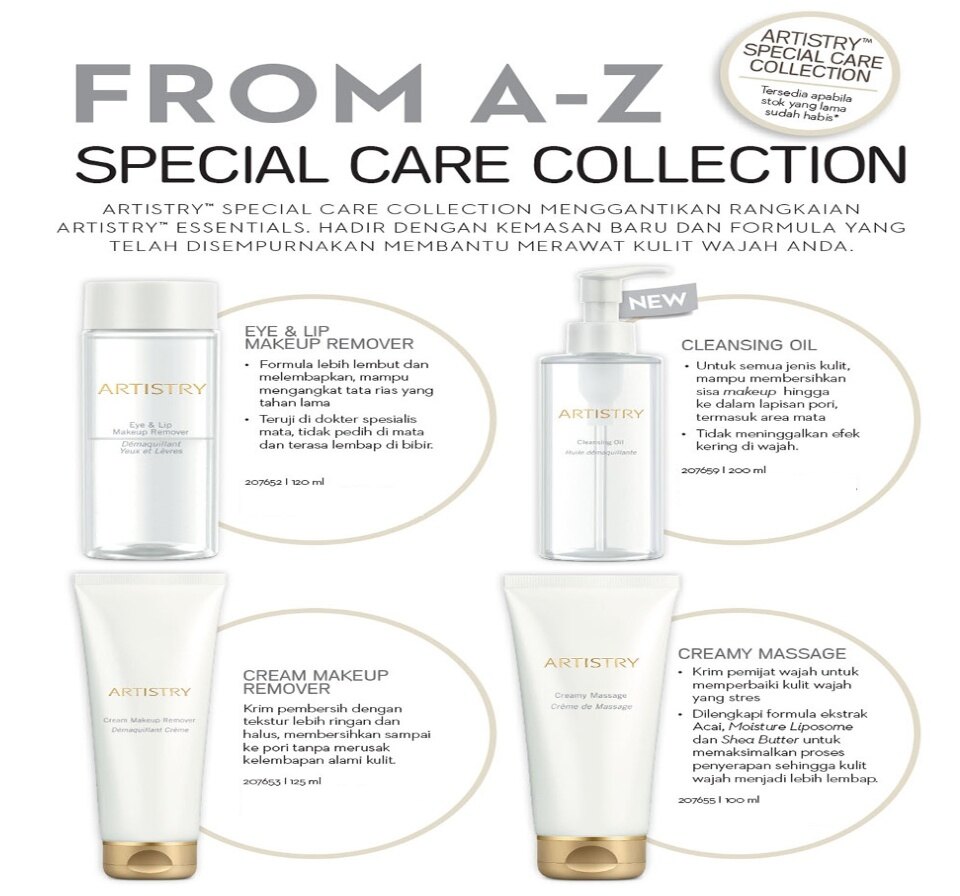 artistry cream makeup remover