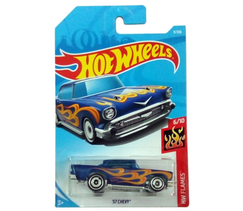 hot wheels 57 chevy hw flames