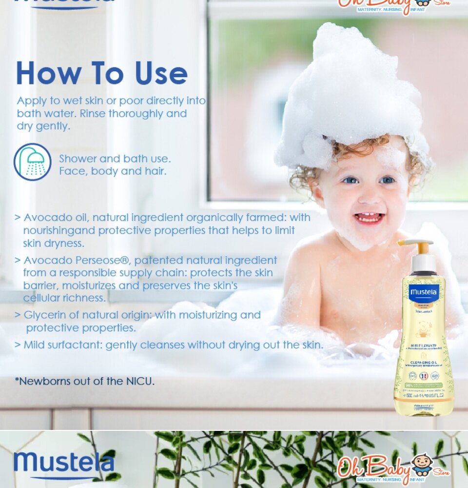 Mustela bath oil for dry sale skin