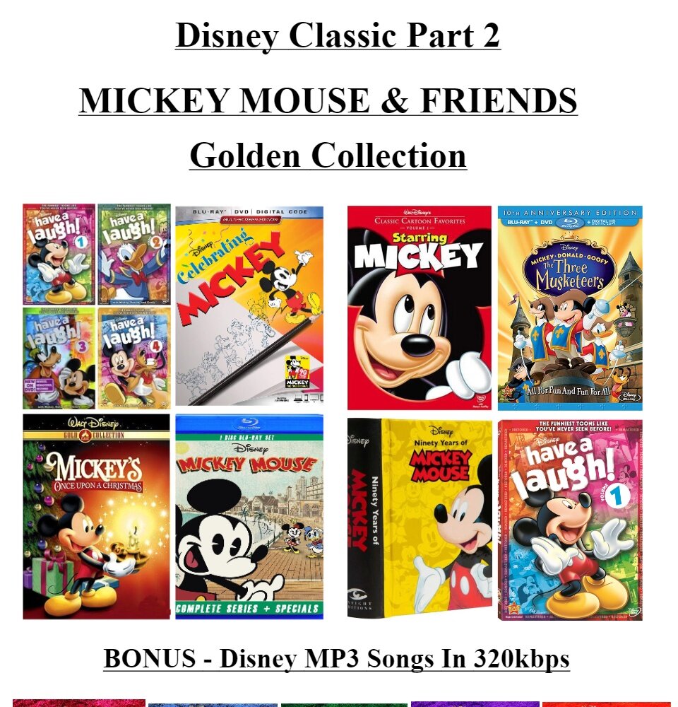 1080P BLURAY MICKEY MOUSE PART 1] 143 x Mickey Mouse Cartoon
