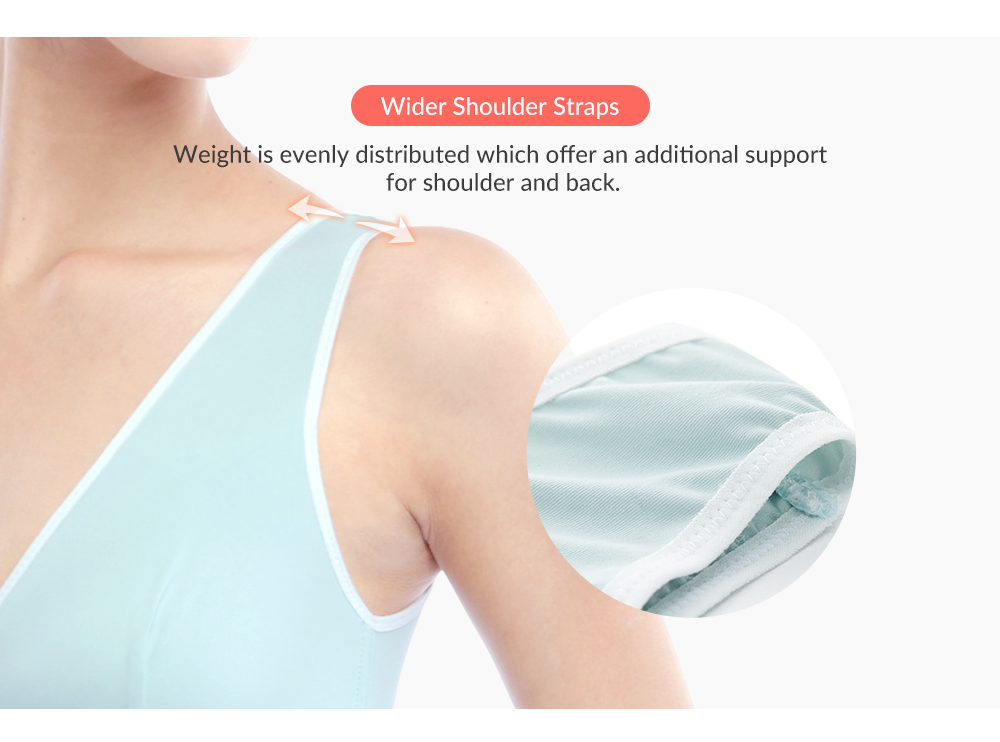 Mamaway Antibacterial Crossover Sleeping Nursing Padded Bra (Nude) - New Edition