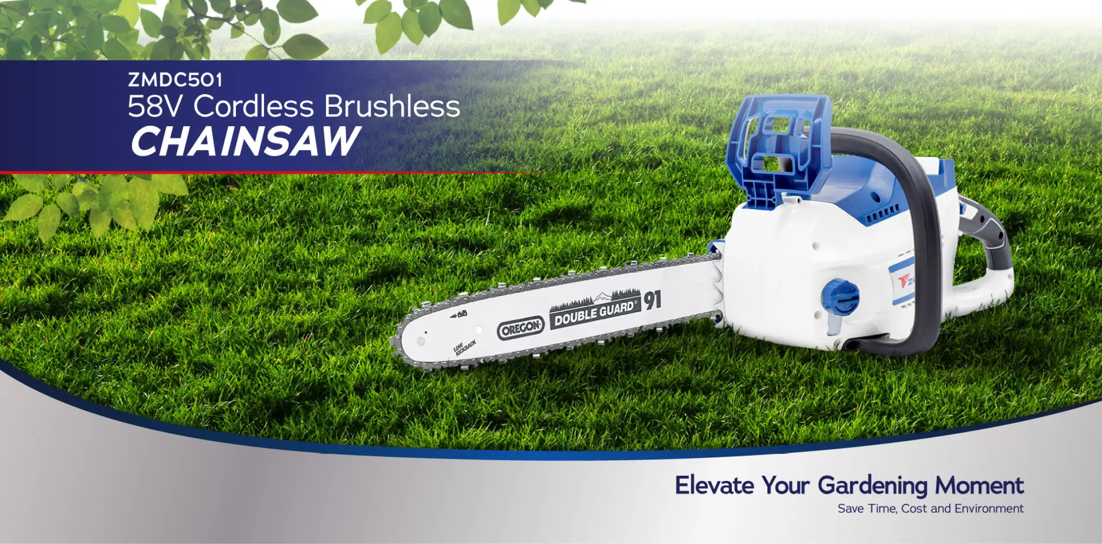 ZOMAX ZMDC501 58V Cordless Brushless Chainsaw (SOLO No Battery, No