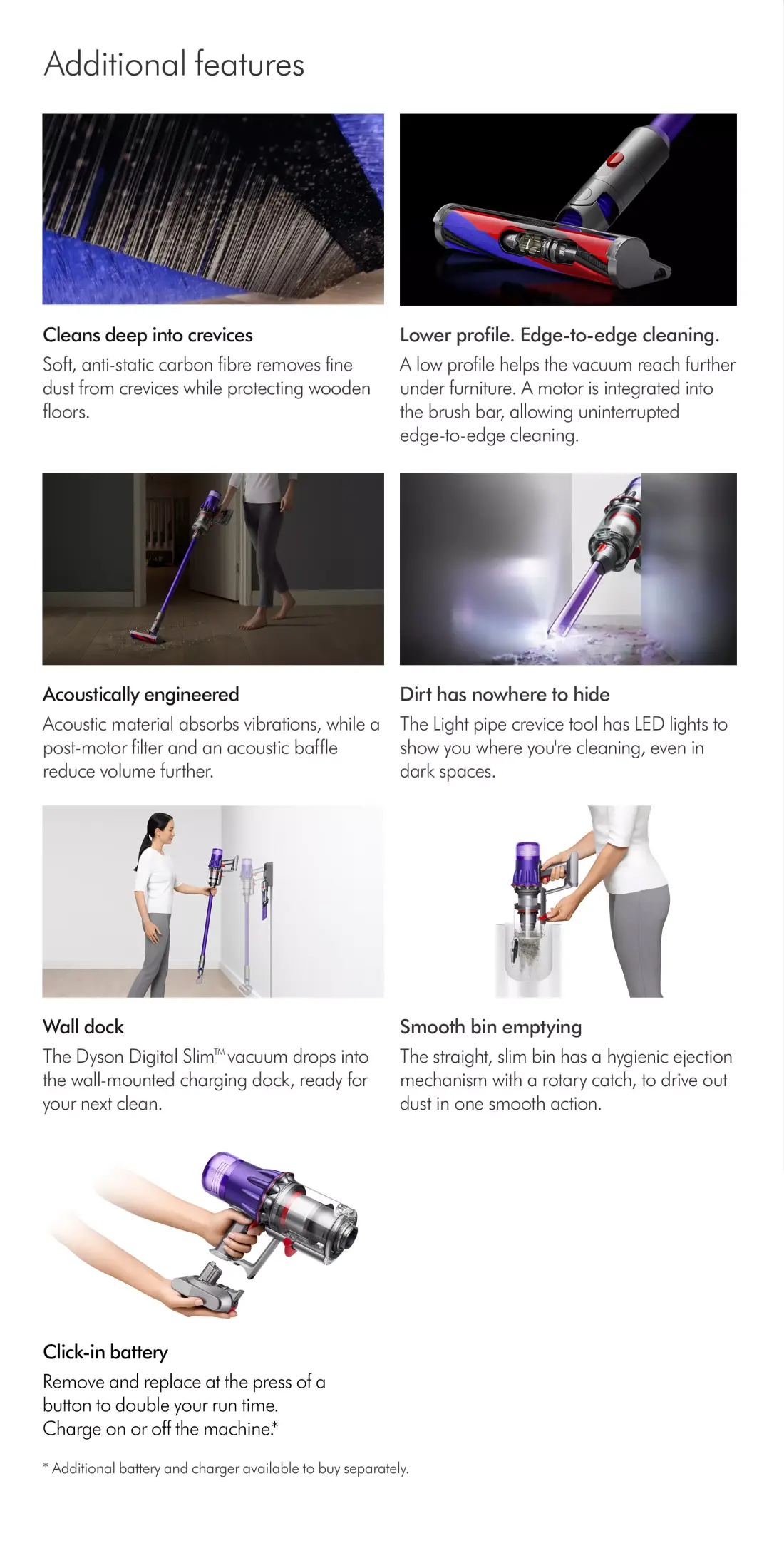 Dyson Stick Vacuum Cleaner Digital Slim Fluffy Extra (Purple / Iron) Seng Huat