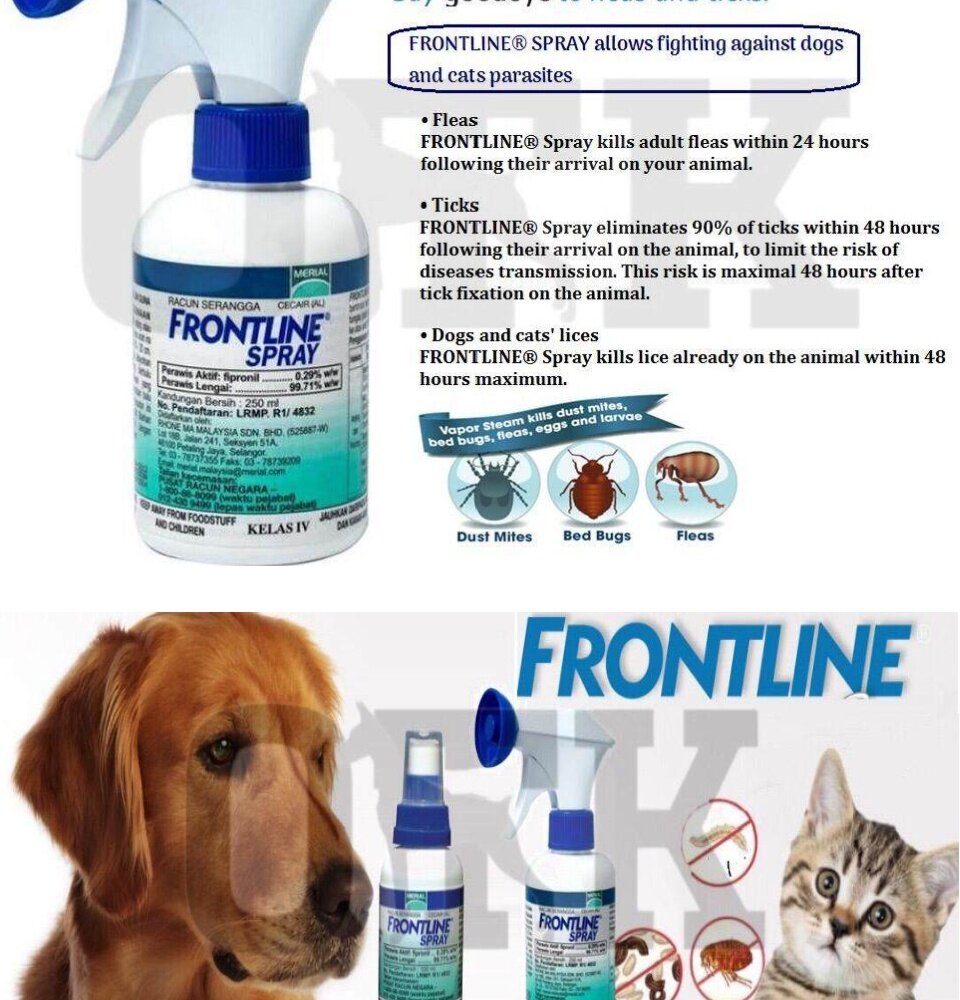 Frontline spray 2024 ear mites