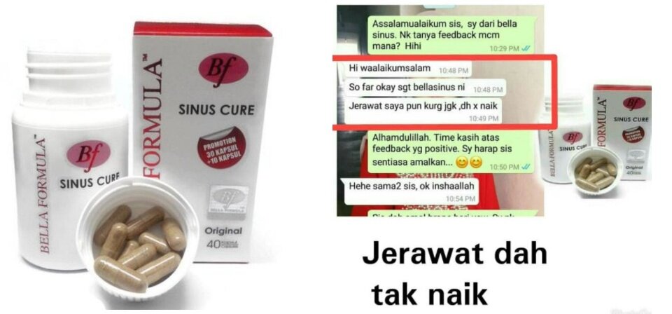 SUPER BIG PROMO 2020] -- BELLA FORMULA SINUS CURE SC40 ( UBAT ...