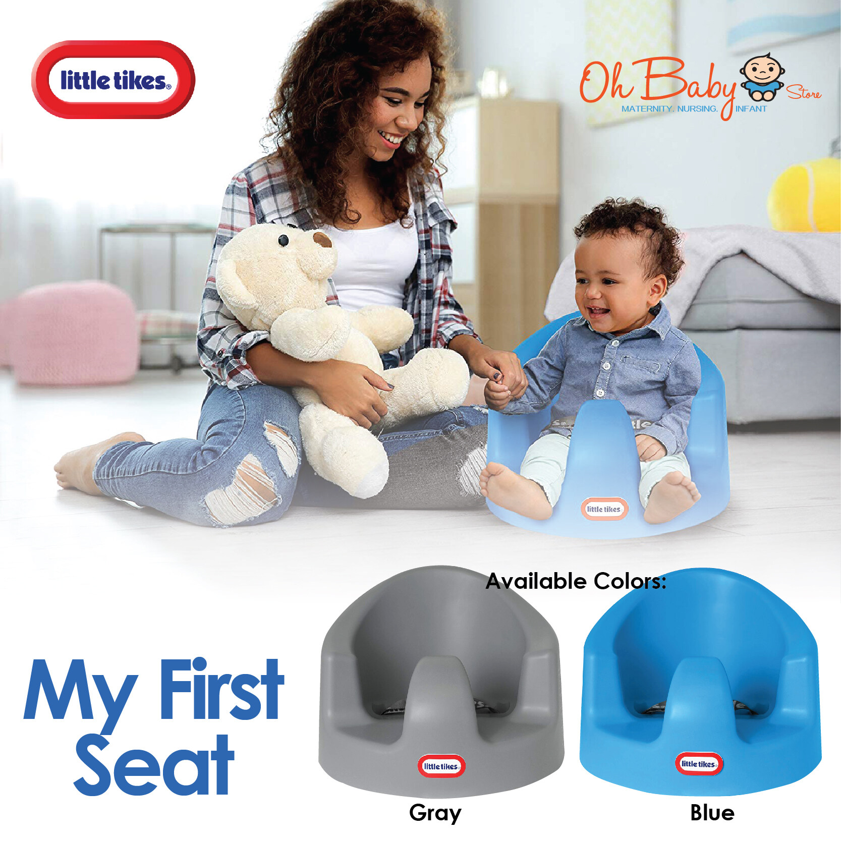 Little Tikes My First Seat Baby Infant Foam Floor Seat Sitting