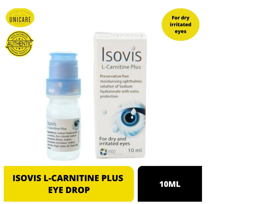 l carnitine eye drops ISOVIS L-CARNITINE PLUS EYE DROP 10ML - Lazada
