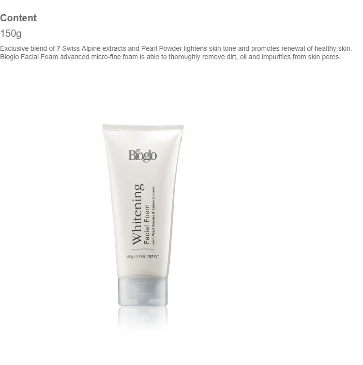 bioglo whitening facial foam