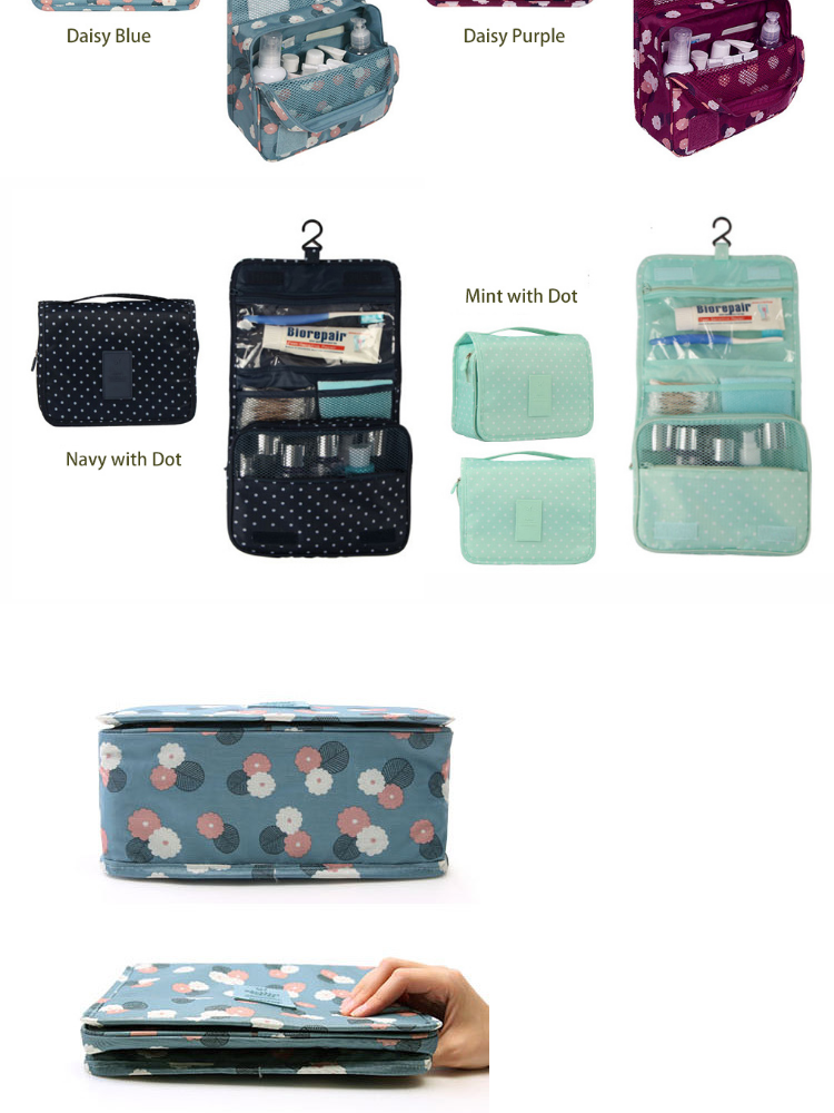 Pattern Travel Hanging Toiletry Pouch Bag PGMall
