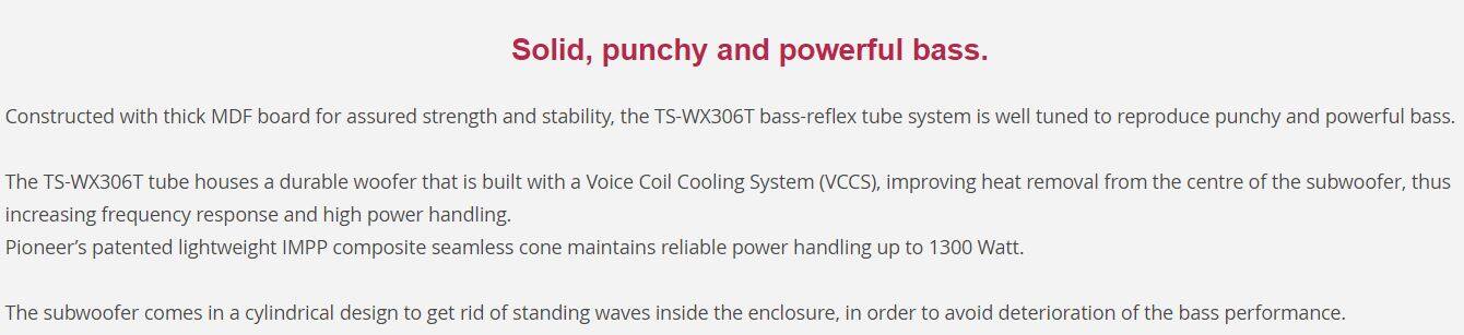 pioneer vccs bass