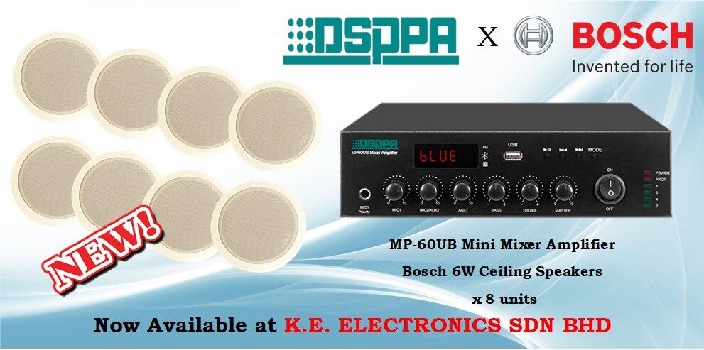 bosch ceiling speakers amplifier