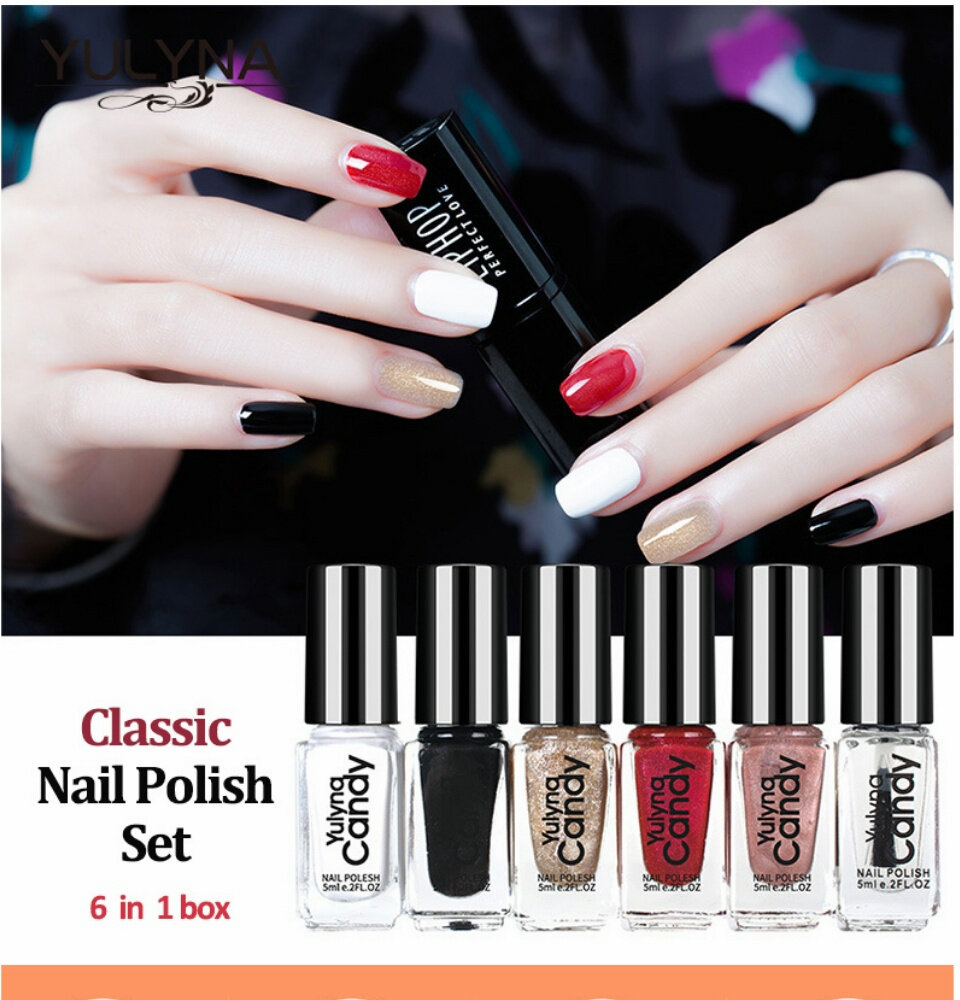 red nail polish set