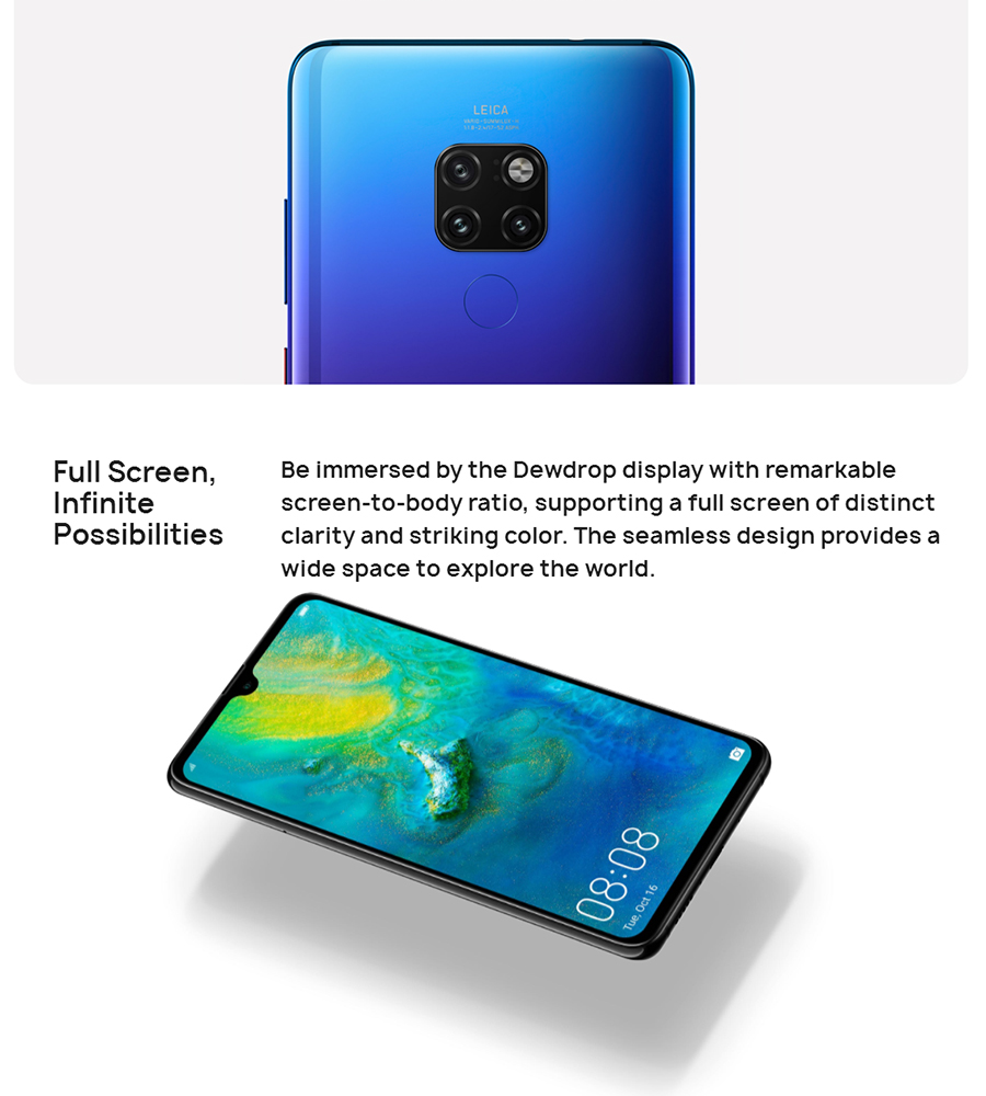 Huawei Mate 20 6GB RAM + 128GB ROM (Midnight Blue) | PGMall