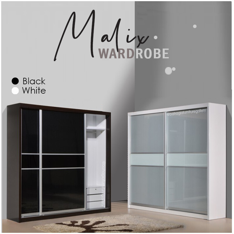 Wardrobe Bahagia Malix 8x8ft Wardrobe Sliding Wardrobe