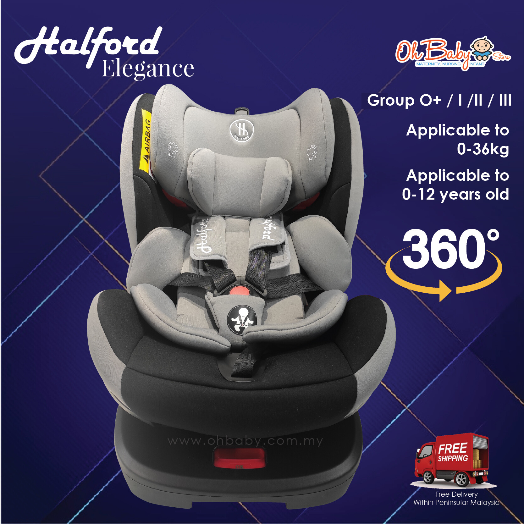 halfords 360 car seat