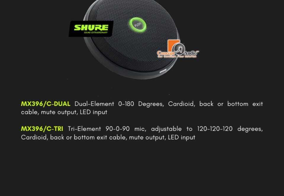 SHURE MX396 Microflexхи MultiElement Boundary Microphone