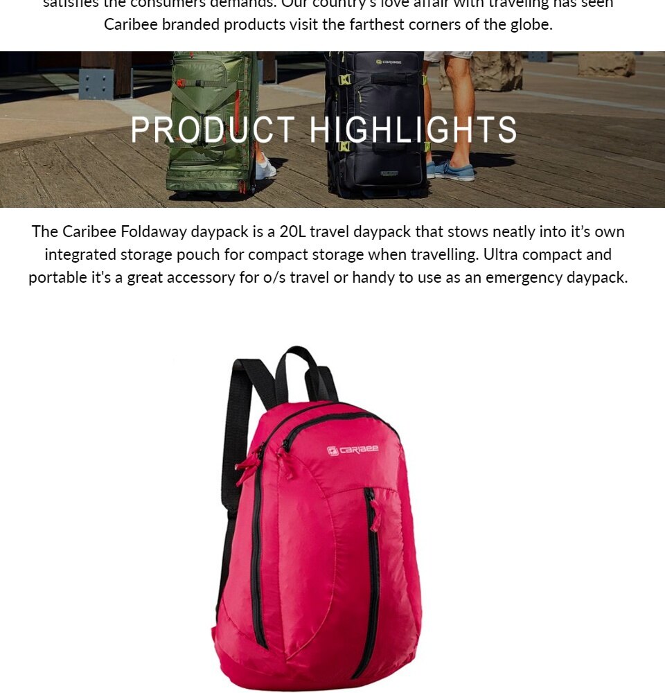 Official Store Caribee Fold Away 