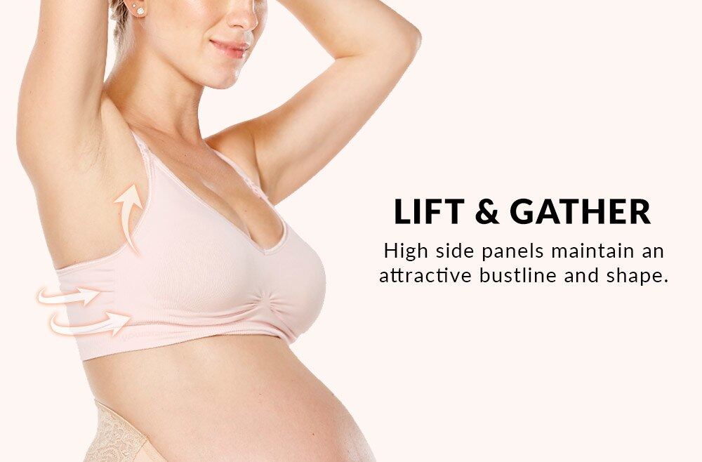 Mamaway Ultra Light Antibacterial Seamless Maternity & Nursing Bra (Purple)