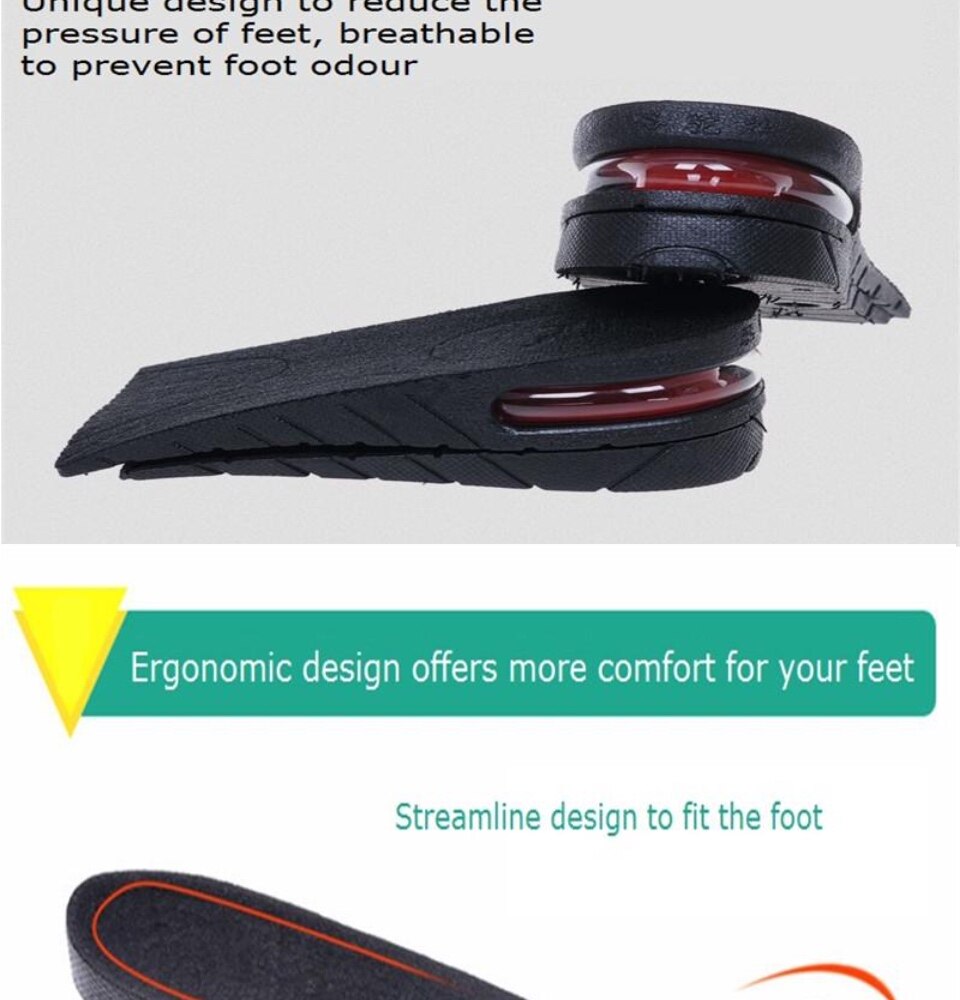 (ADJUSTABLE DOUBLE LEVEL) WJS 2pcs 2 pcs Double Layer Shoe Heightener