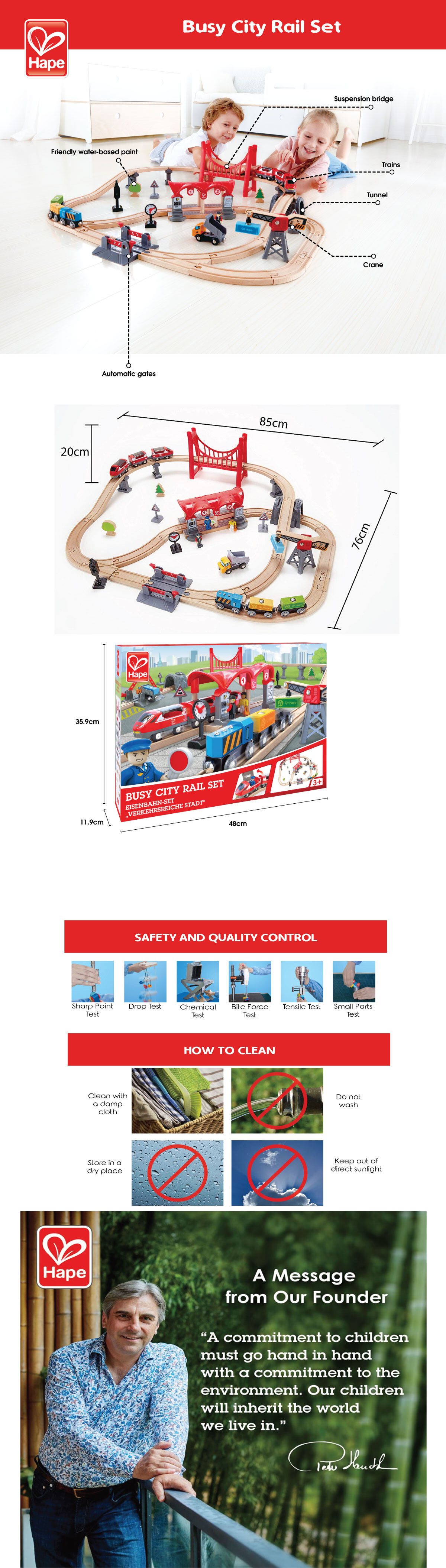 hape passenger train set