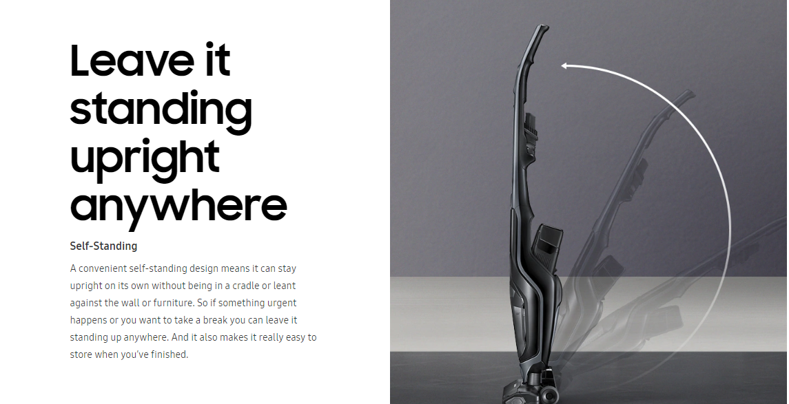 Samsung 120W Stick Vacuum Cleaner VS60M6015KG/ME Seng Huat