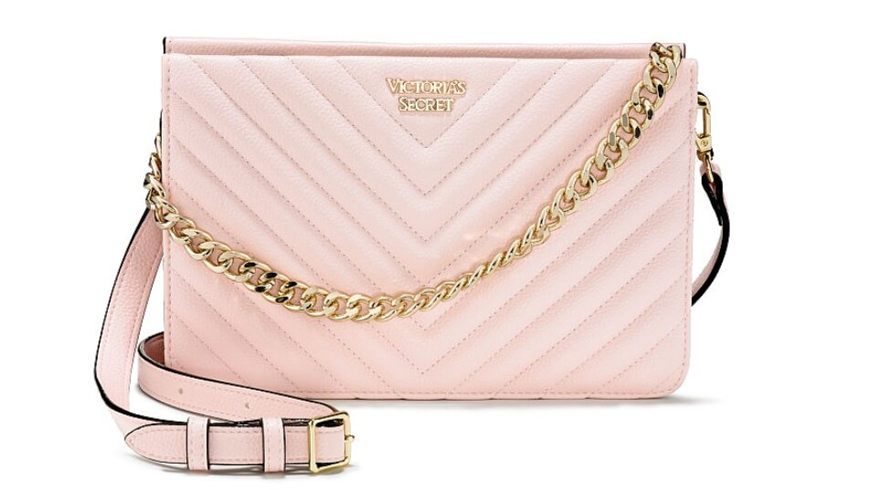 Pink Pebbled V Quilt Satchel Victoria Secret Victorias Secret