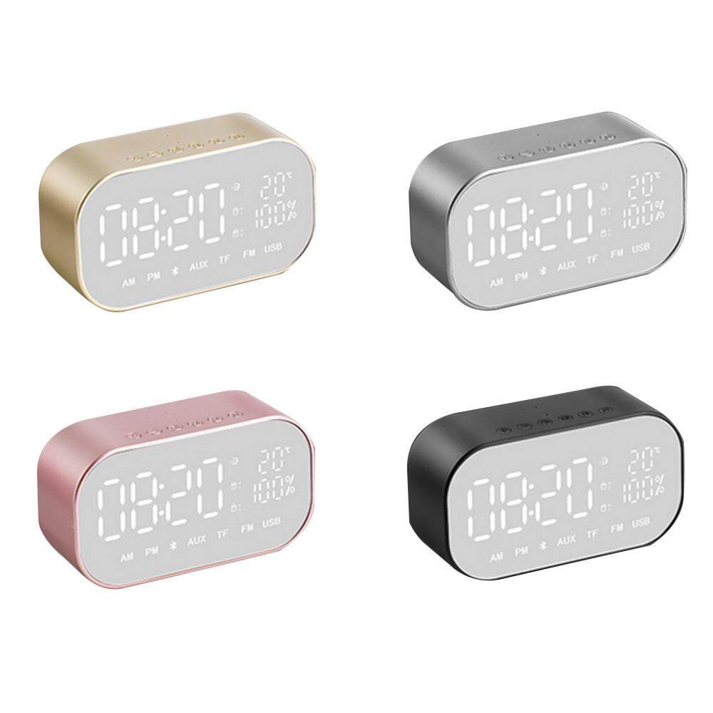 S2 Portable Wireless Bluetooth Speaker Music Sound Box LED Time Alarm Clock