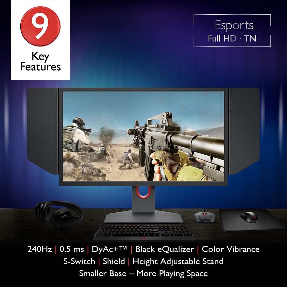 BenQ ZOWIE XL2546K 240Hz 0.5ms DyAc+™ 24.5 inch Esports Gaming