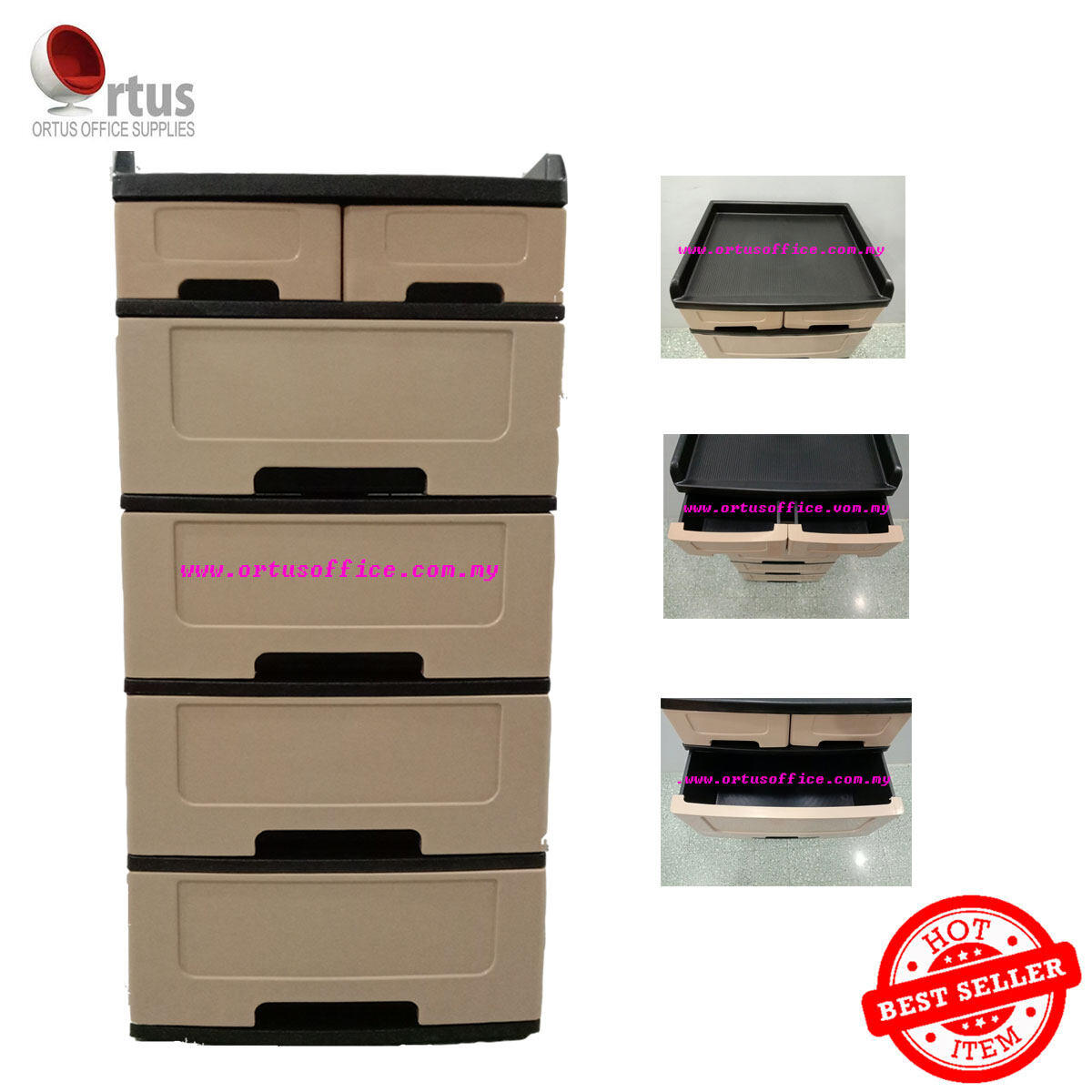 5 Tier Drawers Plastic Cabinet Plastic Furniture Plastic