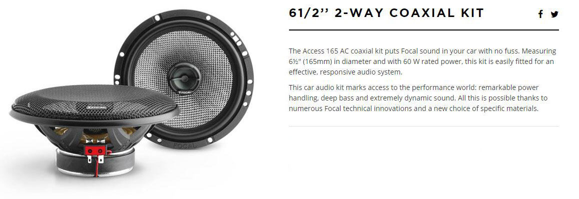 focal performance 165ac