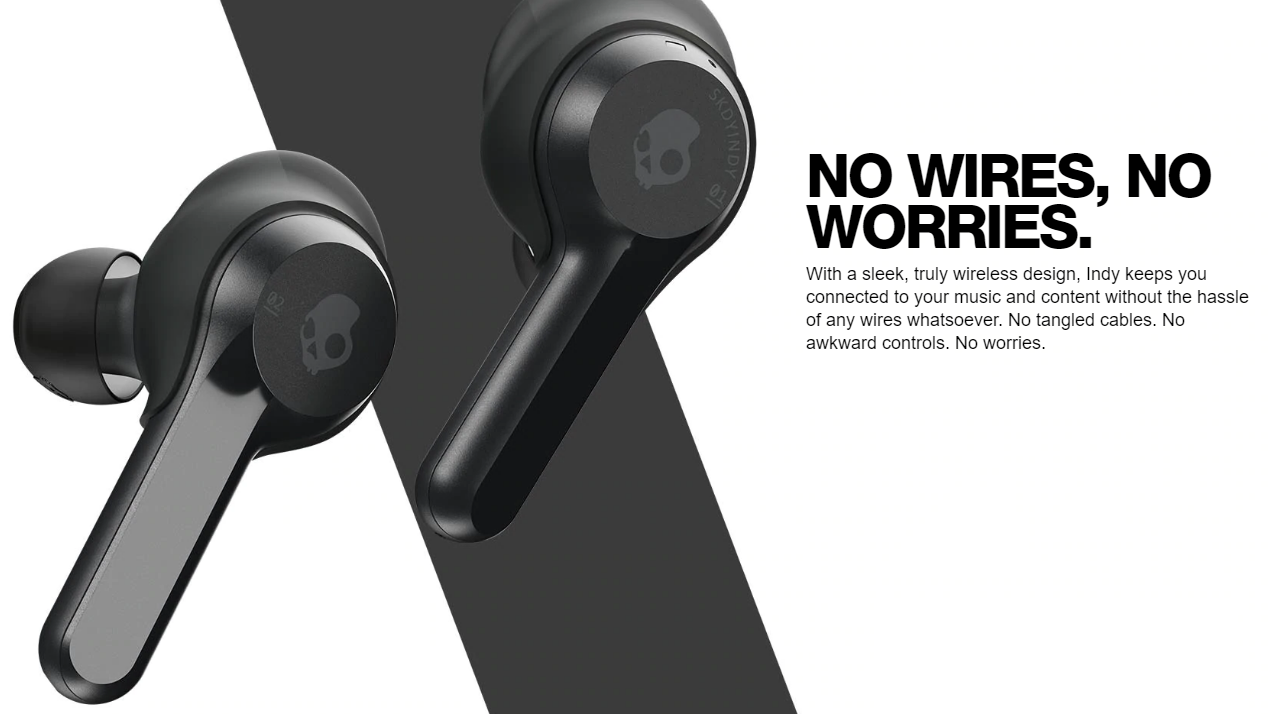 Skullcandy Indy Truly Wireless Bluetooth In Ear Earphones Headphones Charging Case And Ipx4 0349