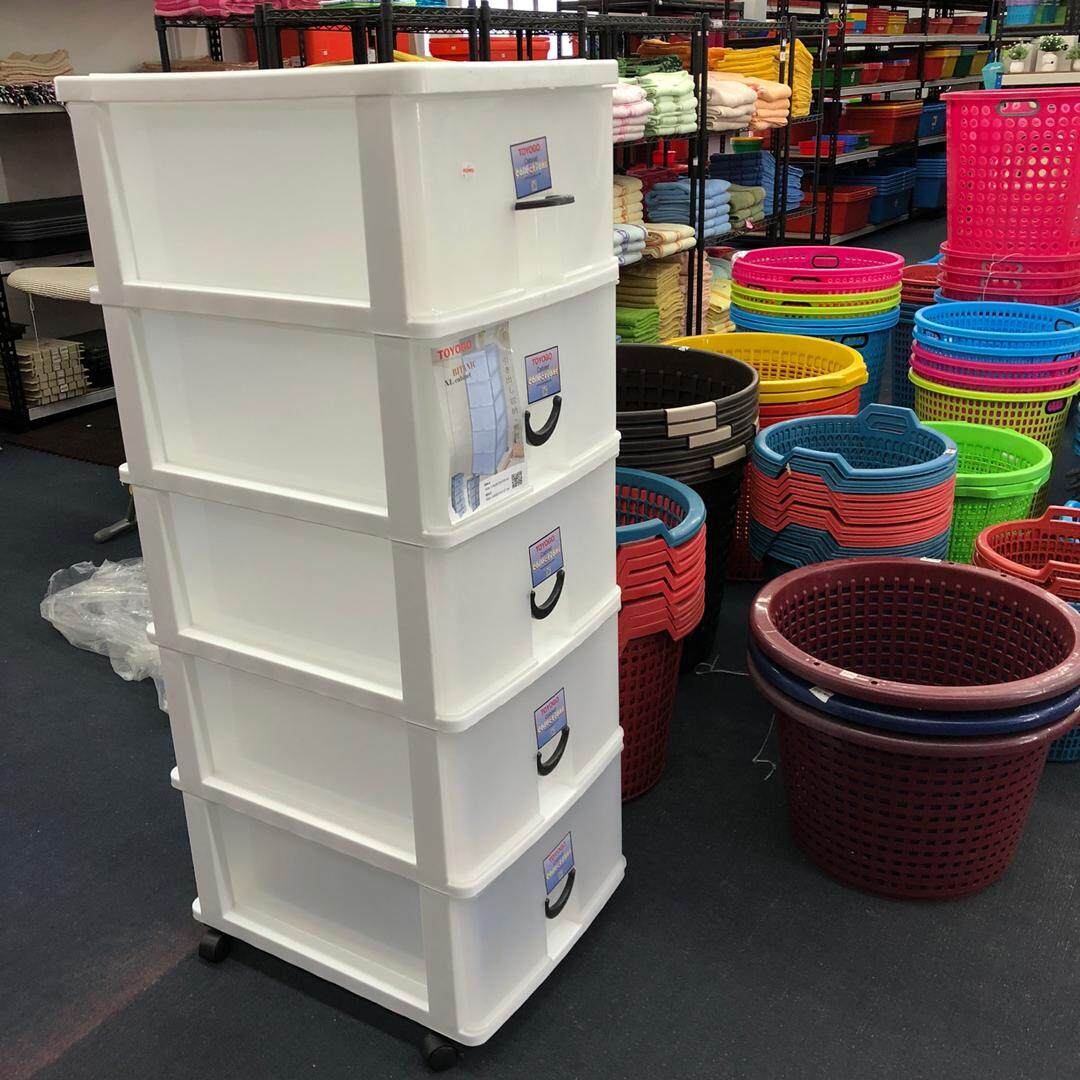 Drawer 5 Tier Multipurpose Storage Drawer Container With Wheel
