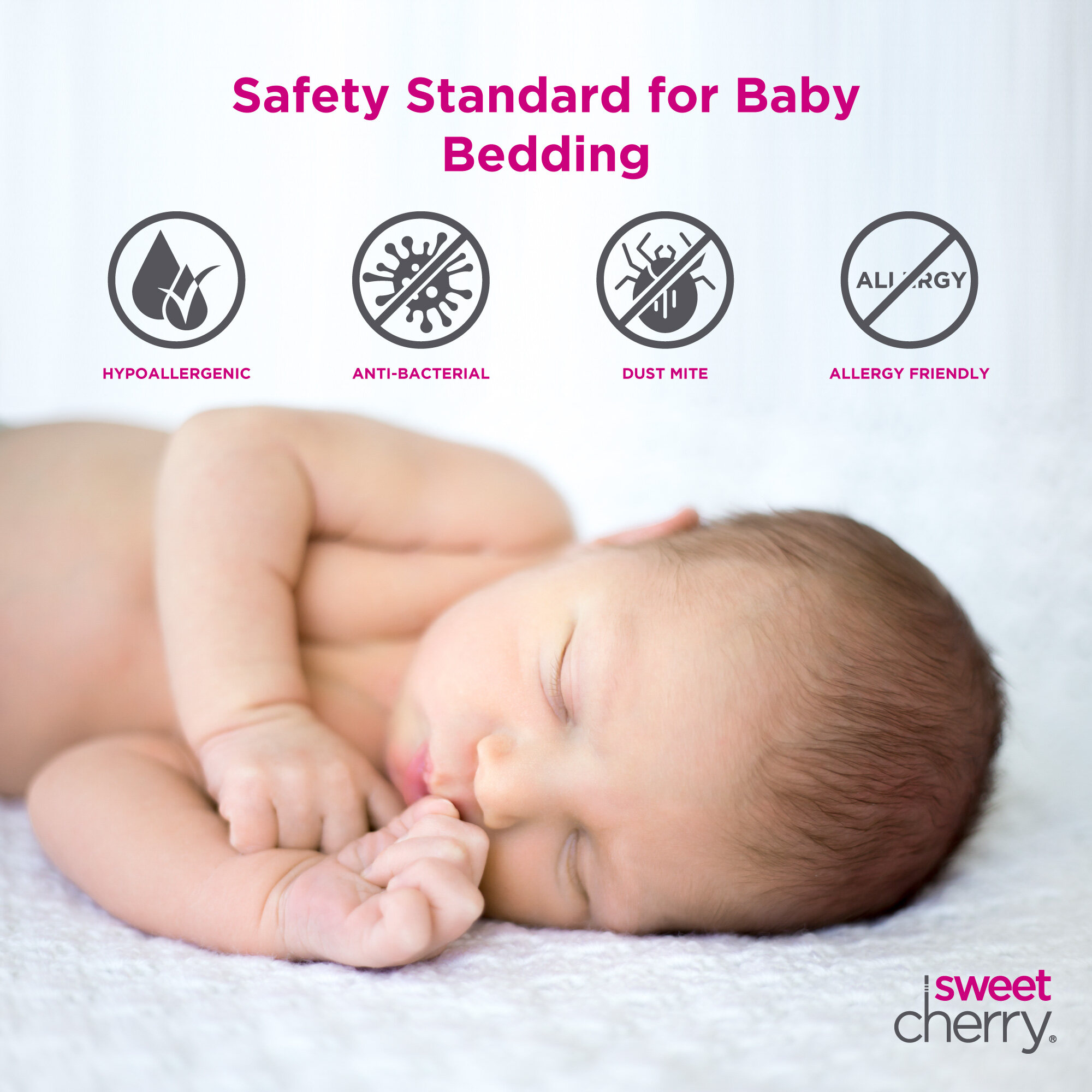 Sweet Cherry Lacy Collection With Cute Design Sc116 Baby Pillow