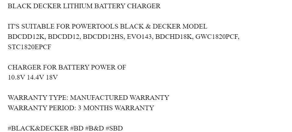 Bdcdd12 charger discount