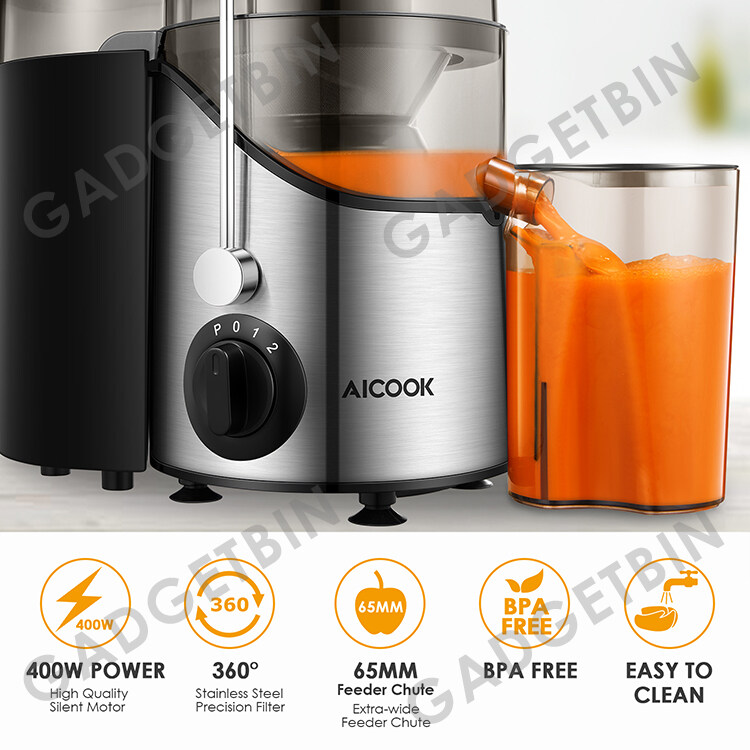 Aicook AMR526 65MM Wide Mouth BPAFree 304 Stainless Steel 3 Speeds