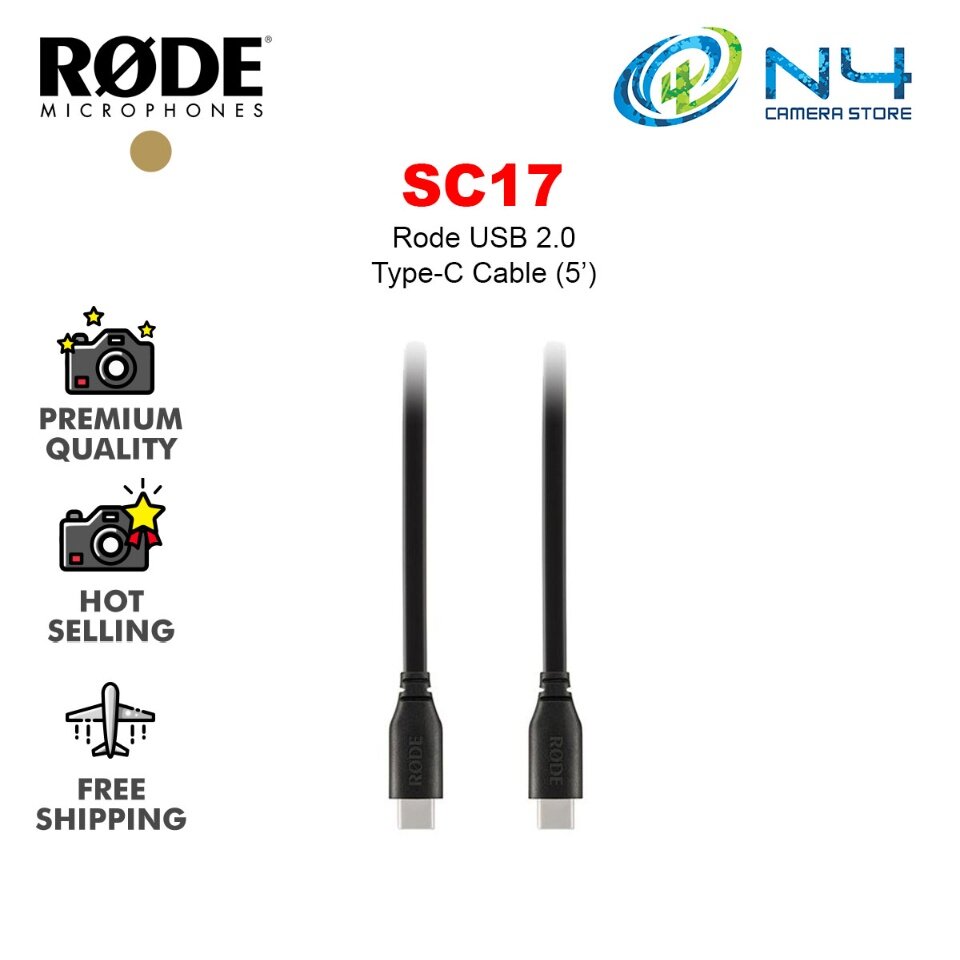RODE SC15 SC16 SC17 USB-C to Lightning Cable USB-C to USB-C type for  VideoMic NTG Rode NT-USB | Lazada
