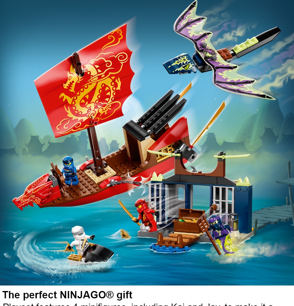 LEGO® NINJAGO® 71749 Legacy Final Flight of Destiny's Bounty (147