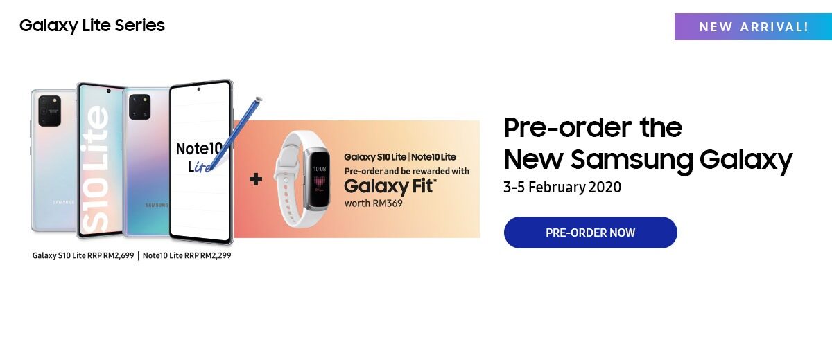 Pre-order Samsung Galaxy S10 Lite / Note 10 Lite