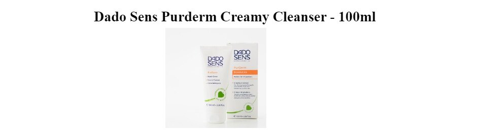 dado sens purderm creamy cleanser