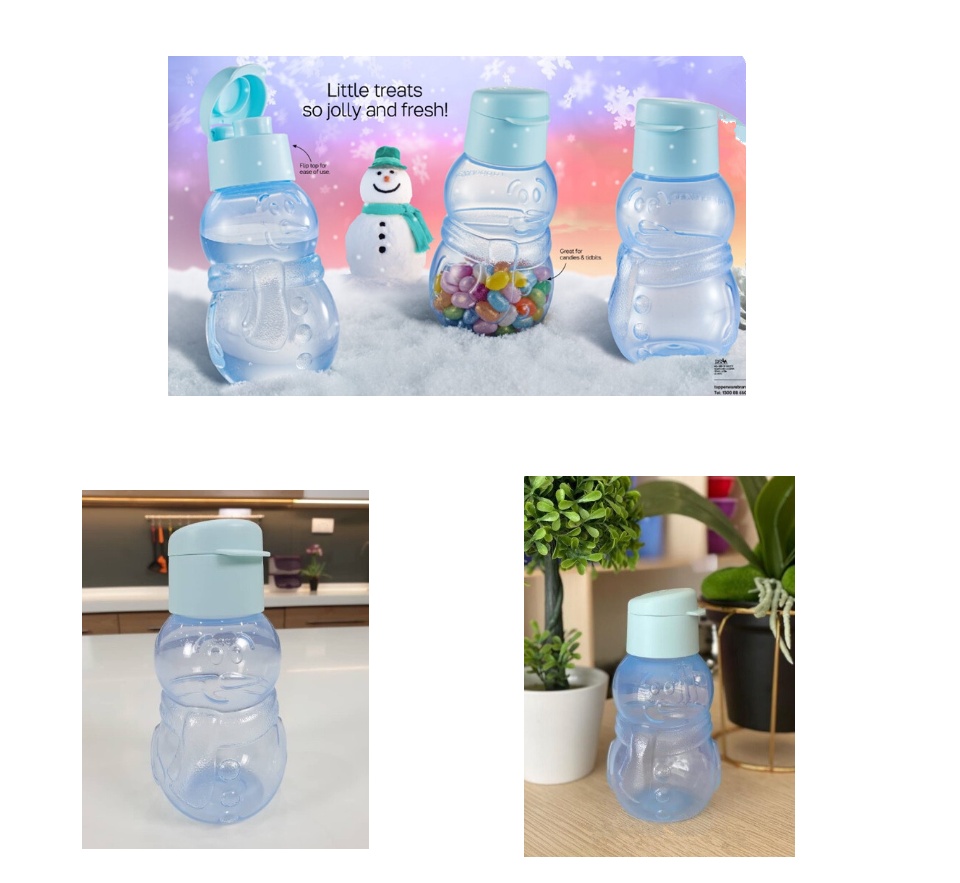 Eco bottle kids Snowman - Tupperware Care - by Sana