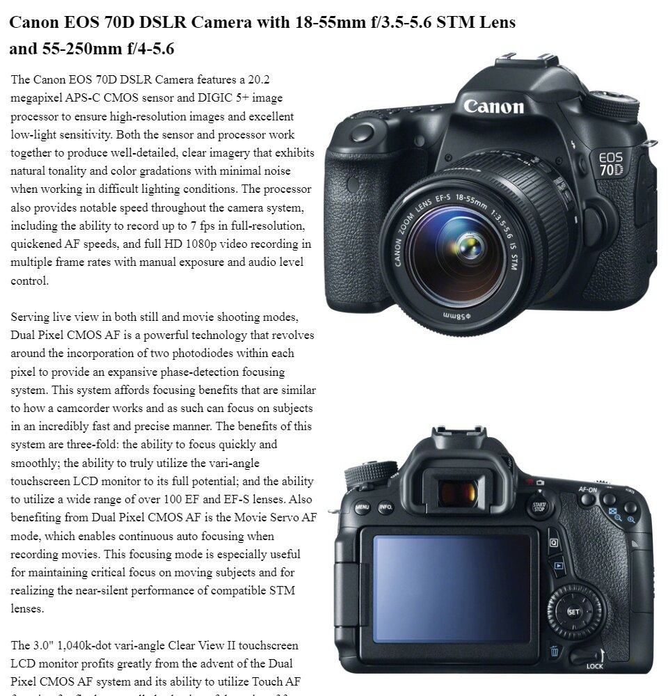 ＊美品＊ 一眼レフ　Canon EOS 70D 値下げしました キヤノン、ライブビューのAFを高速化した「EOS 70D」 - 価格.com